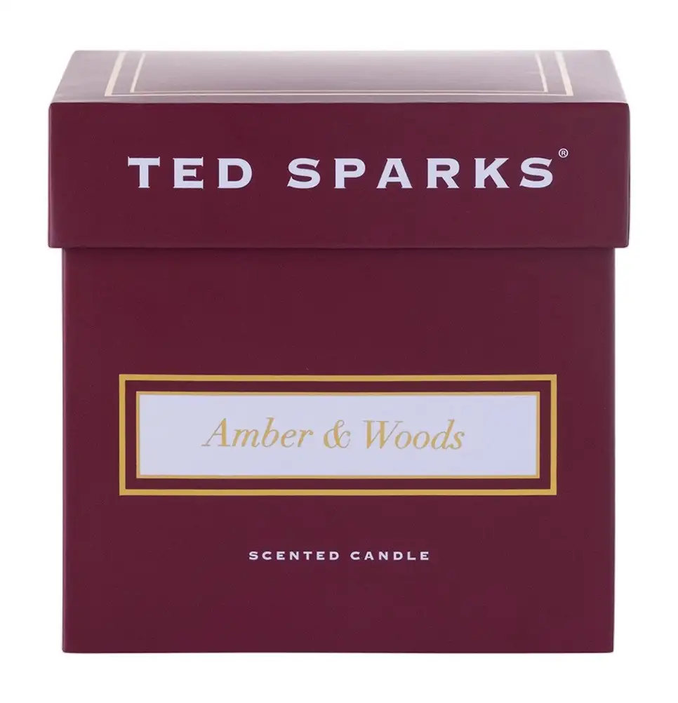 Ted Sparks geurkaars Amber & Woods - Afbeelding 3