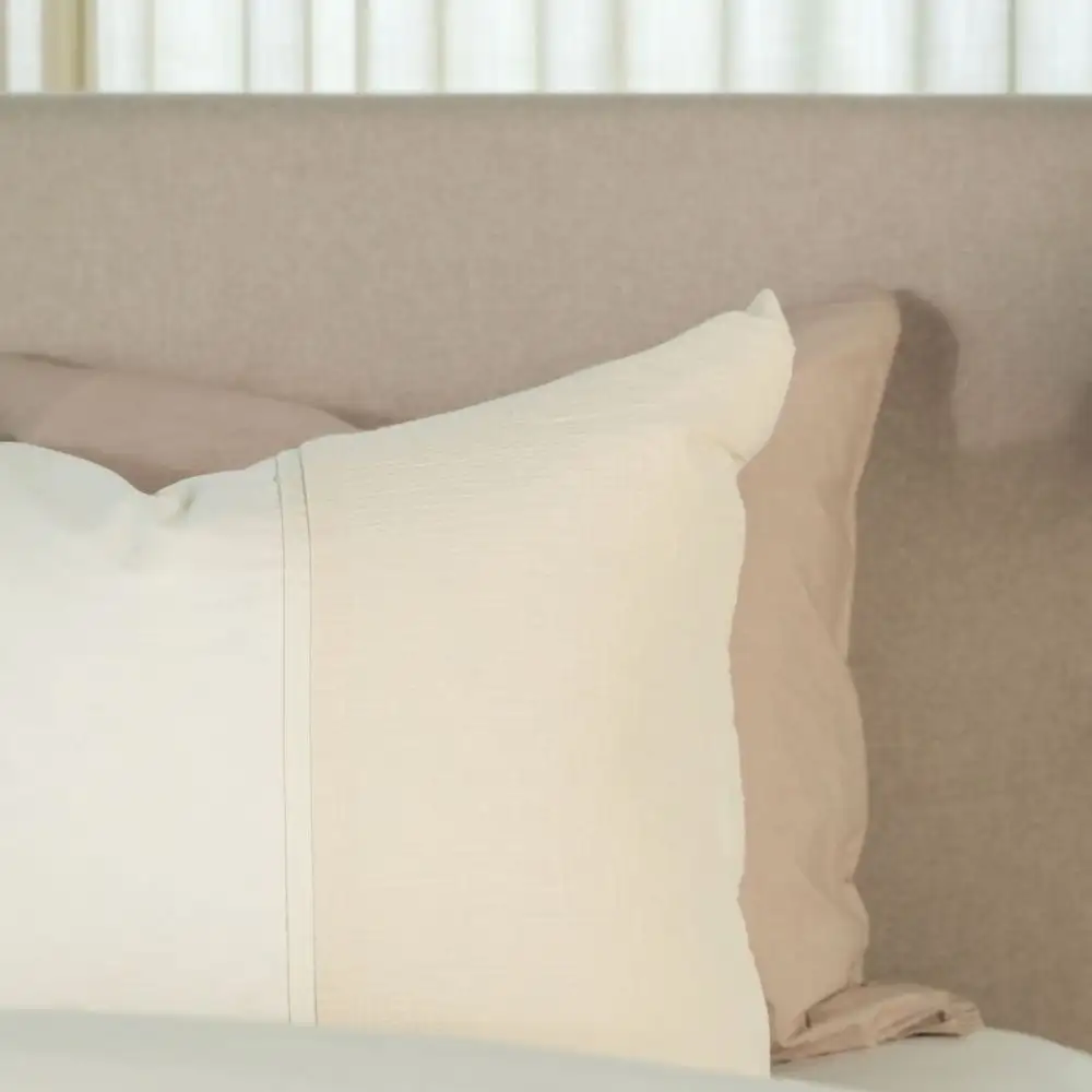 Kayori katoen-perkal dekbedovertrek Gosen offwhite - lits-jumeaux 240x200/220 + 2 slopen - Afbeelding 4
