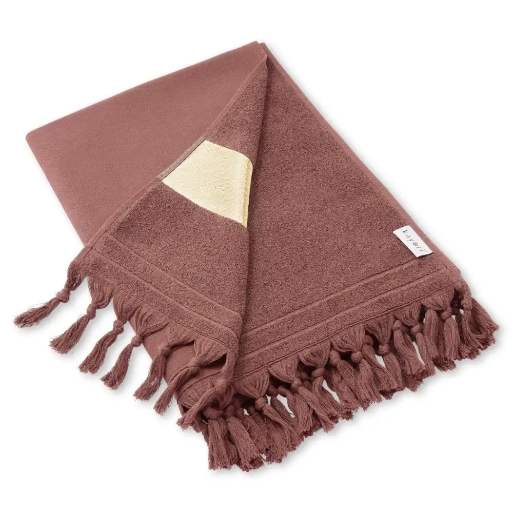 Kayori hammamdoek Somei 100x180cm taupe - Afbeelding 4