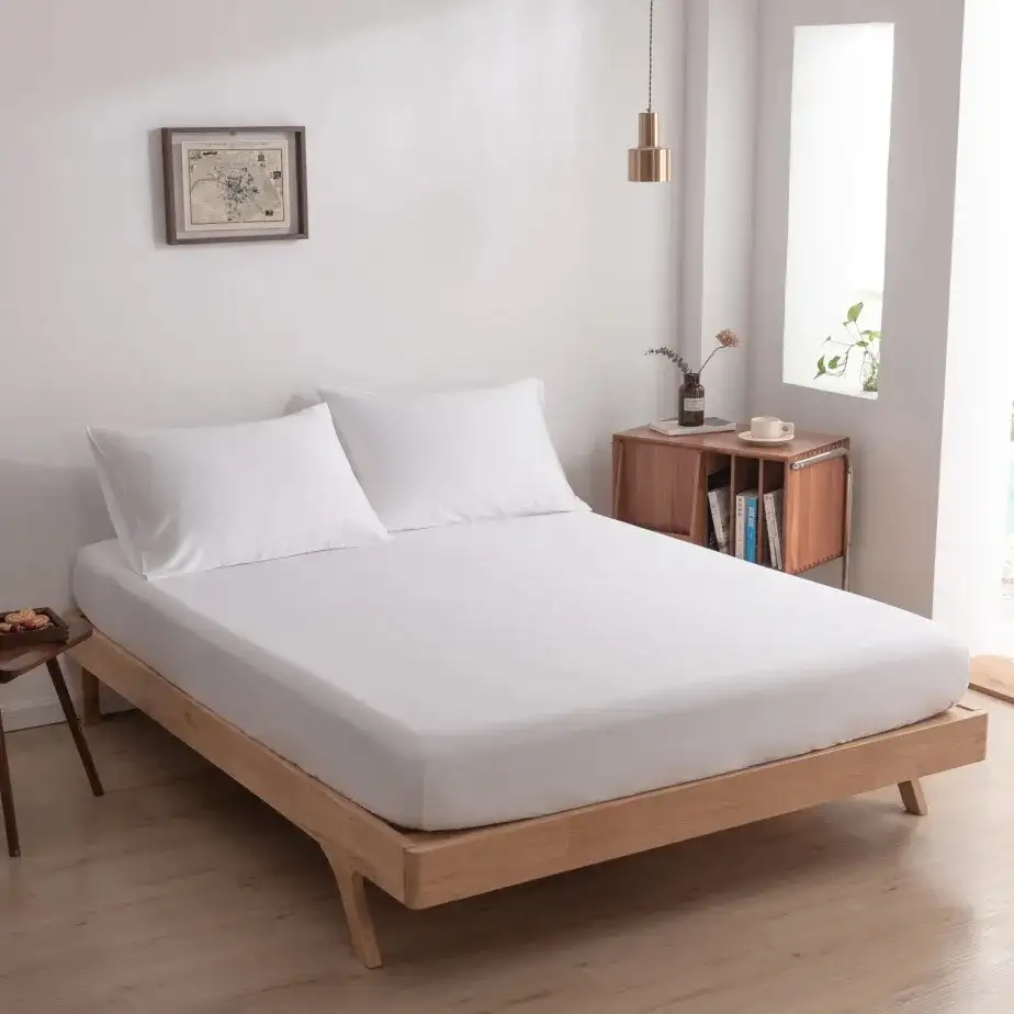 Boomba Bamboo premium hoeslaken Coco white 35cm - 80x210 - Afbeelding 4