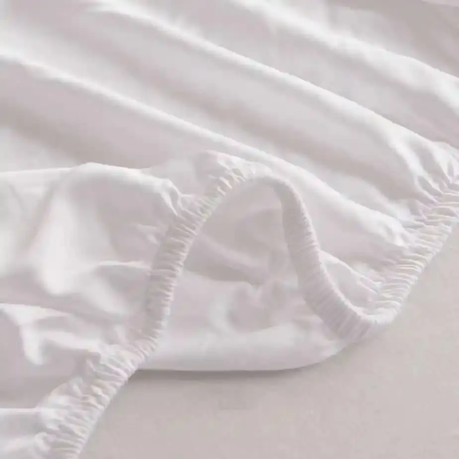 Boomba Bamboo premium hoeslaken Coco white 35cm - 80x210 - Afbeelding 3