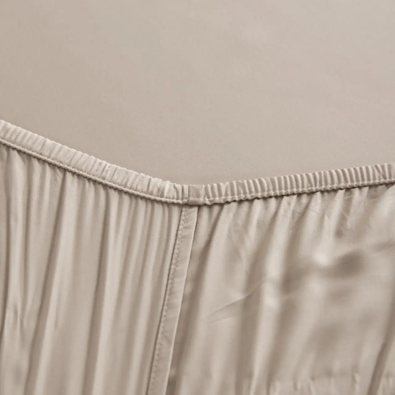 Boomba Bamboo premium topper hoeslaken soft taupe - 160x200 - Afbeelding 2