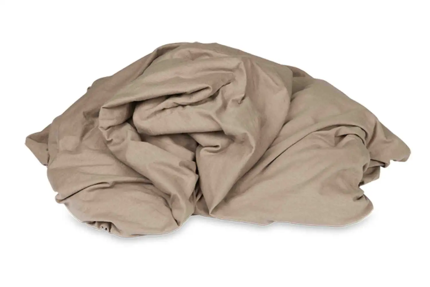 Kayori Kyoto jersey splitopper hoeslaken interlock taupe - 140/160x200/220 - Afbeelding 2