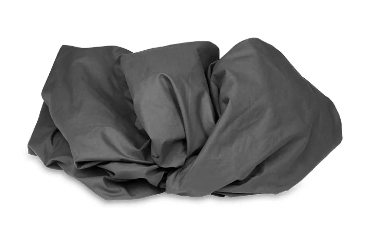 Kayori bio-katoen topper hoeslaken perkal (antraciet) - 100x200 - Afbeelding 3