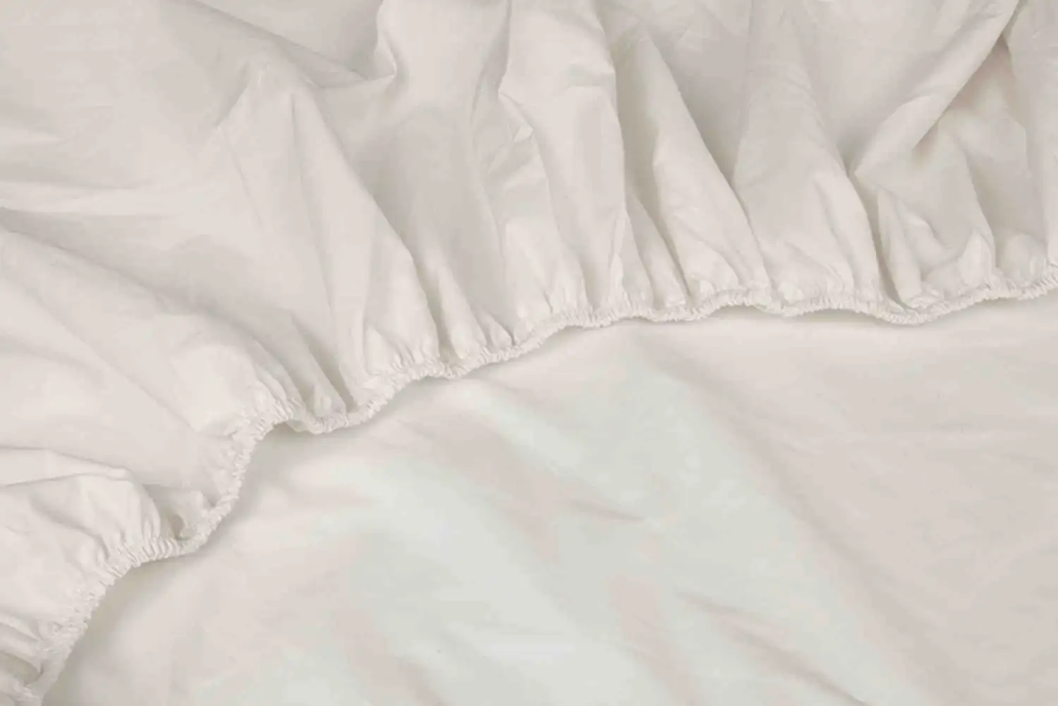 Kayori bio-katoen hoeslaken perkal (tot 35cm, offwhite) - 100x200 - Afbeelding 5