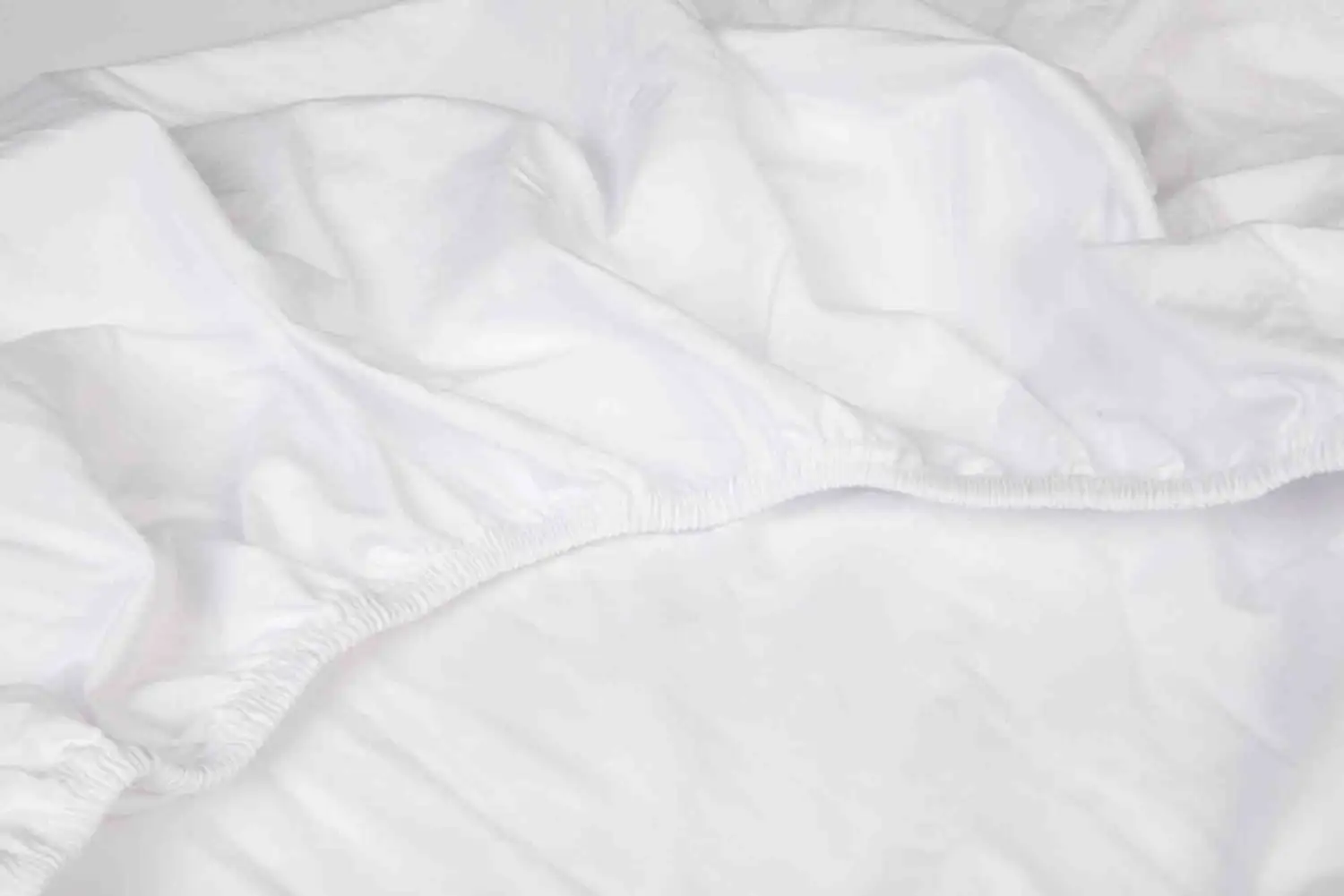 Kayori bio-katoen topper hoeslaken perkal (wit) - 140x200 - Afbeelding 4