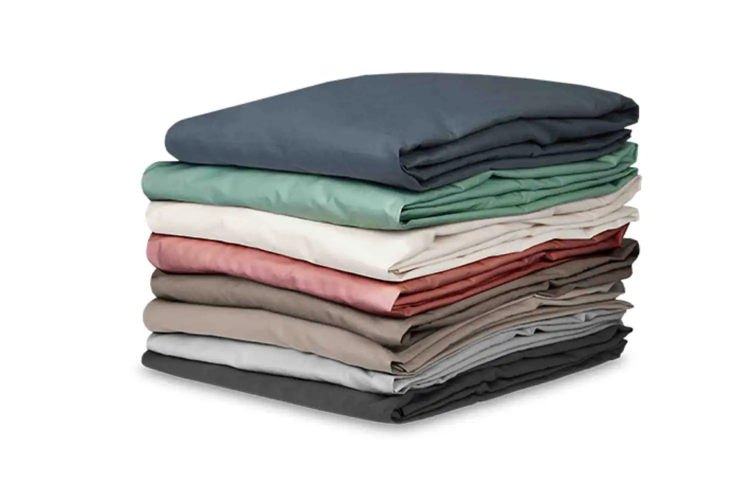 Kayori bio-katoen topper hoeslaken perkal (taupe) - 200x210/220 - Afbeelding 3