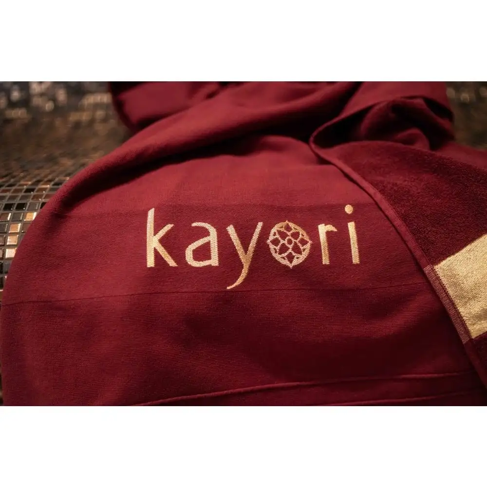 Kayori hammamdoek Somei 100x180cm rood - Afbeelding 5