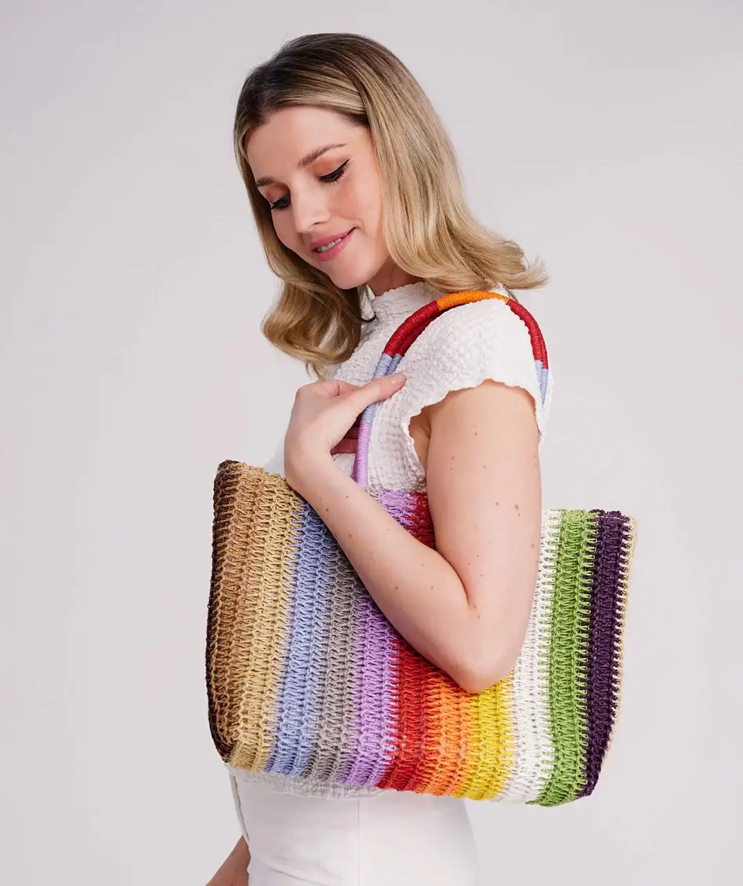 Pia Rossini Milan tas multi 30x25cm - Afbeelding 3