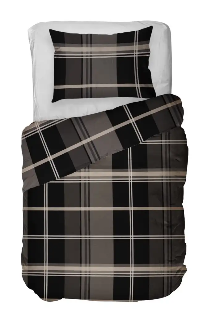 Kayori tencel dekbedovertrek Mondo zwart