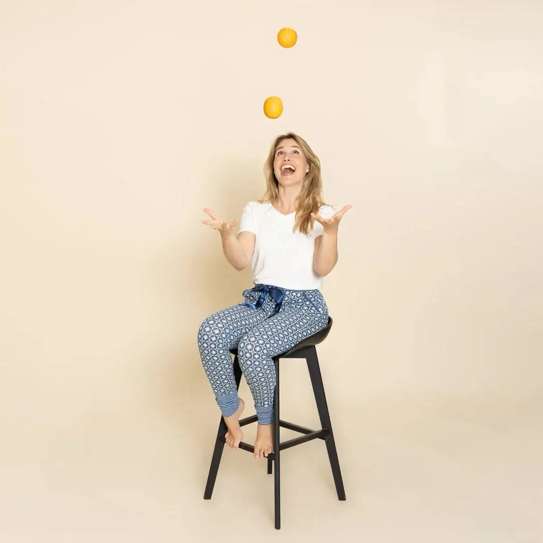 Charlie Choe pyjama broek navy - M - Afbeelding 5