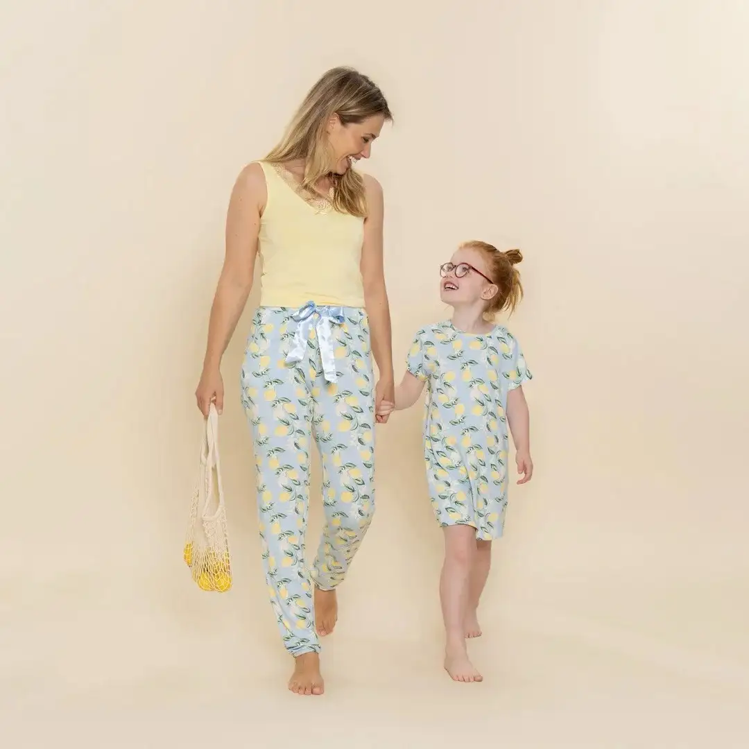 Charlie Choe pyjama broek Citroen lichtblauw - S - Afbeelding 5