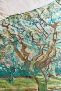Beddinghouse x Van Gogh dekbedovertrek Orchard (satijn, naturel) 140x200/220 - 1-persoons 140x200/220cm + 1 sloop
