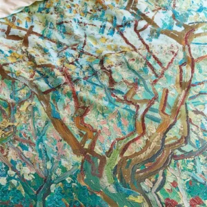 Beddinghouse x Van Gogh dekbedovertrek Orchard (satijn, naturel) 140x200/220 - 1-persoons 140x200/220cm + 1 sloop