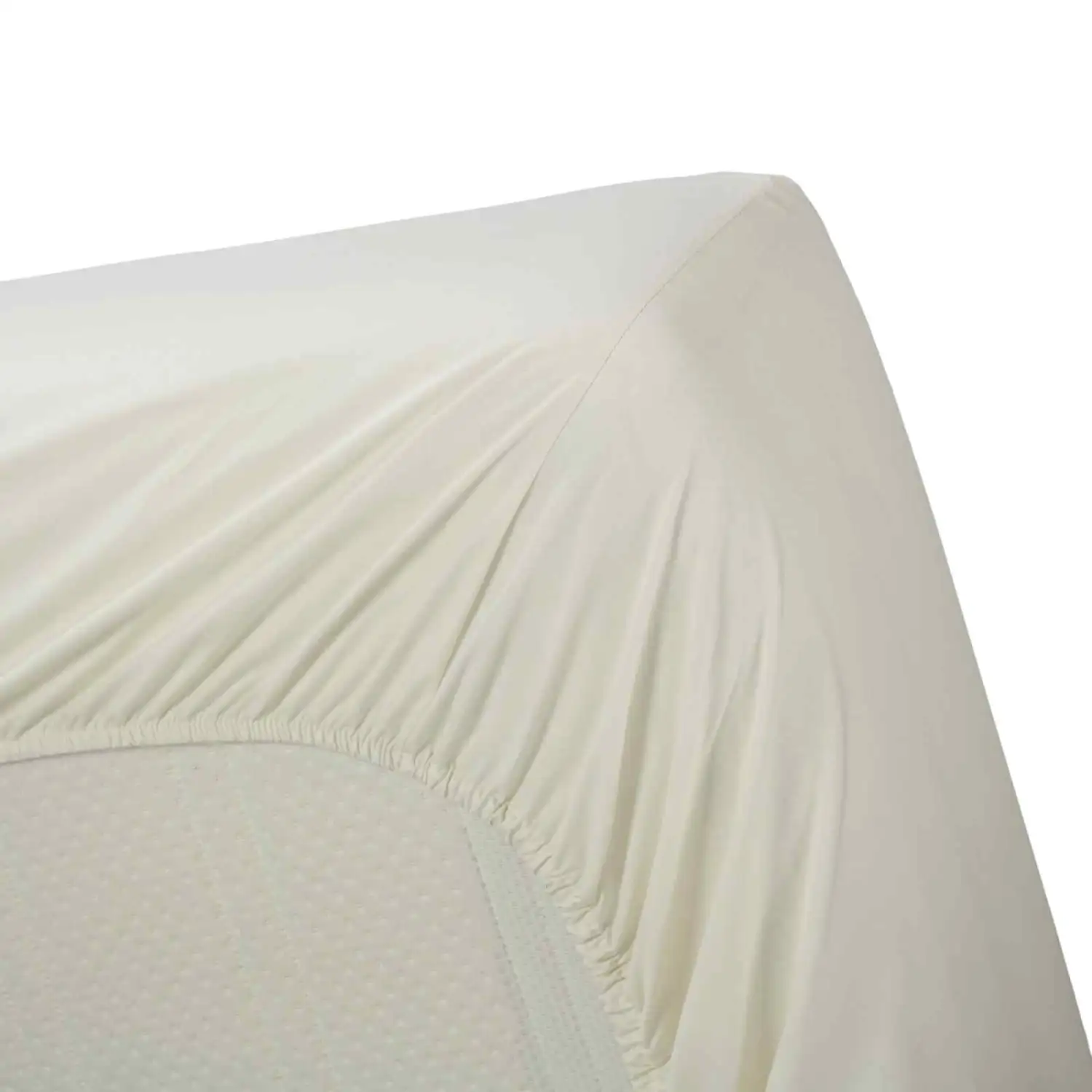 Cinderella katoenen hoeslaken voor topper ivoor - 200x200 - Afbeelding 2
