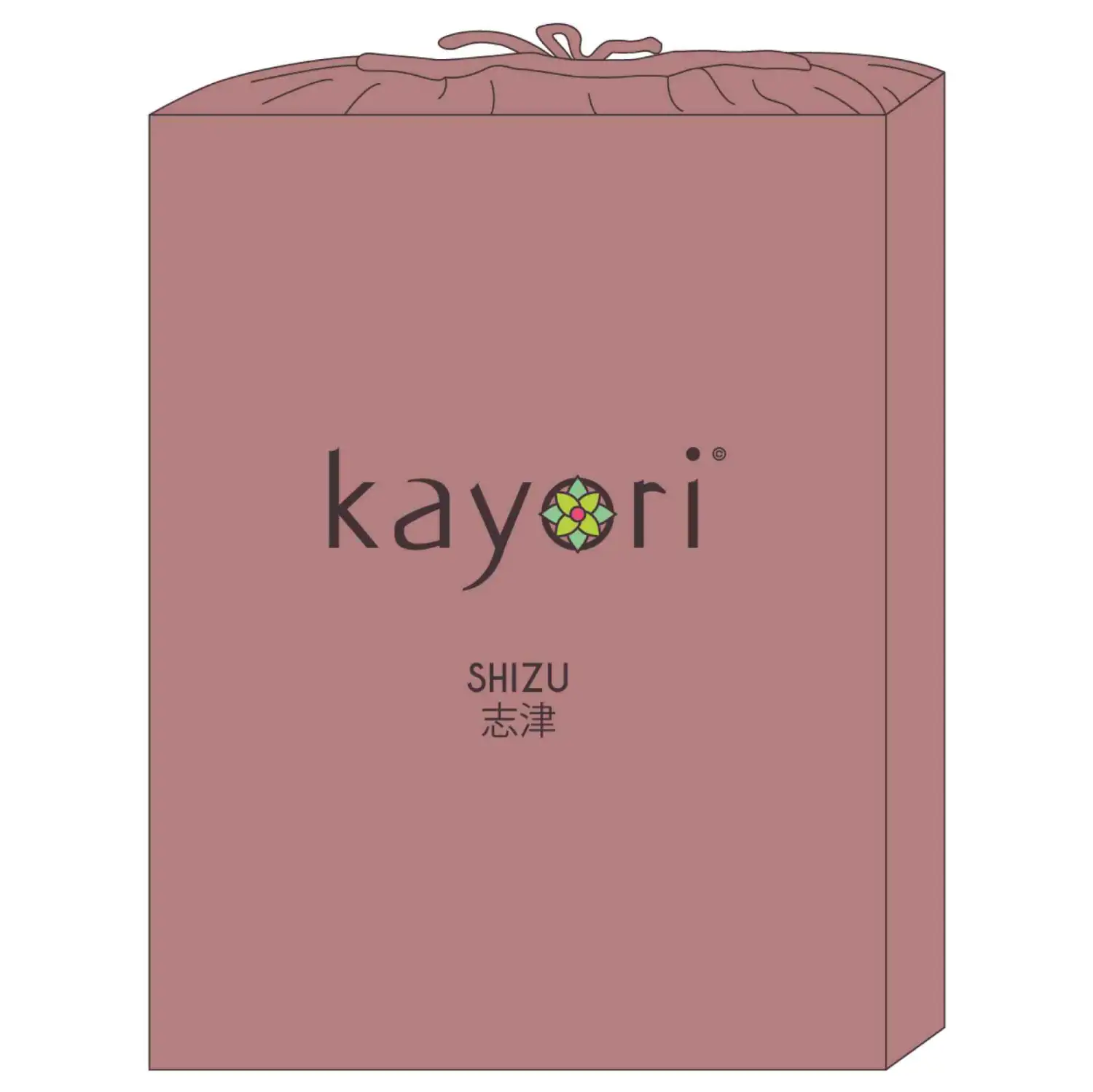 Kayori bio-katoen splittopper hoeslaken perkal 160x210oudroze - 160x210 - Afbeelding 2