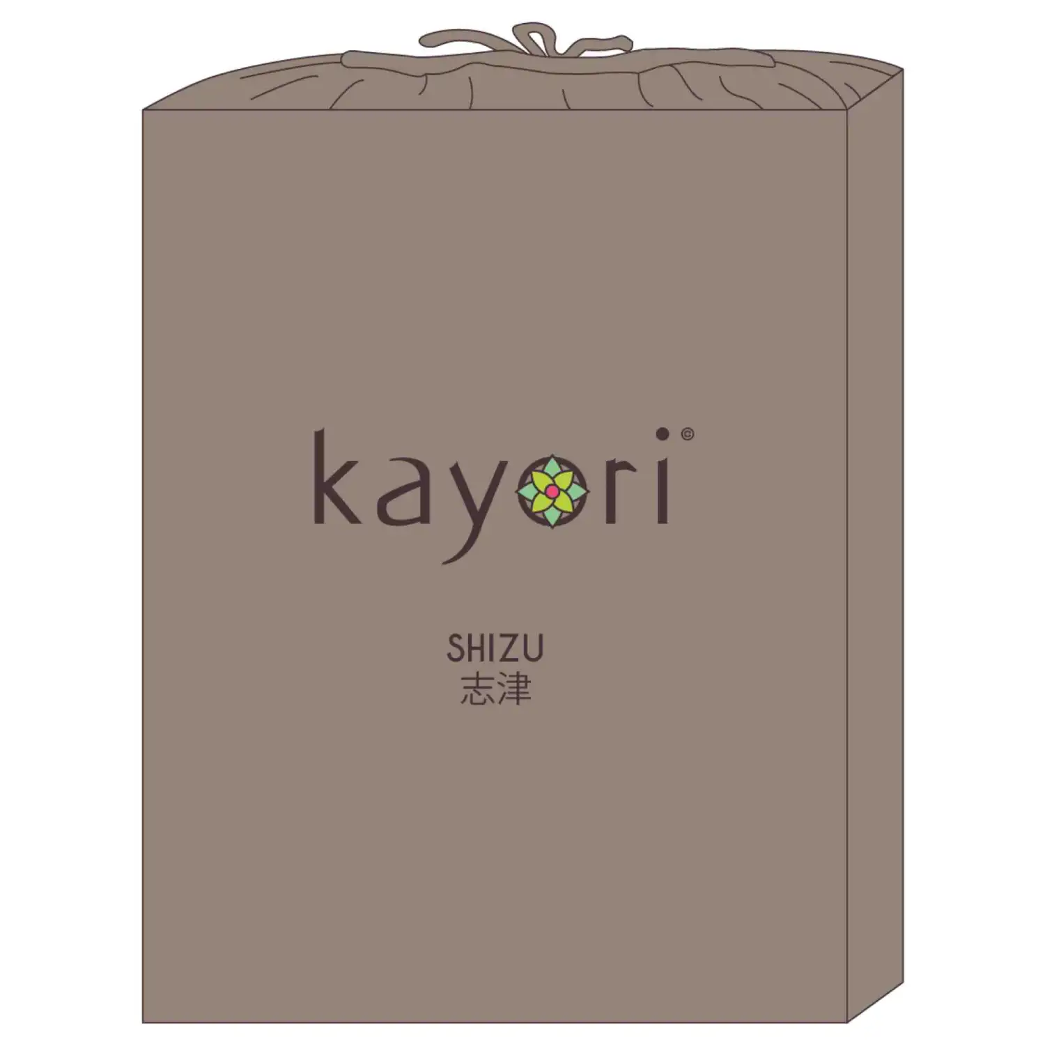 Kayori bio-katoen topper hoeslaken perkal (taupe) - 80/90x200 - Afbeelding 4