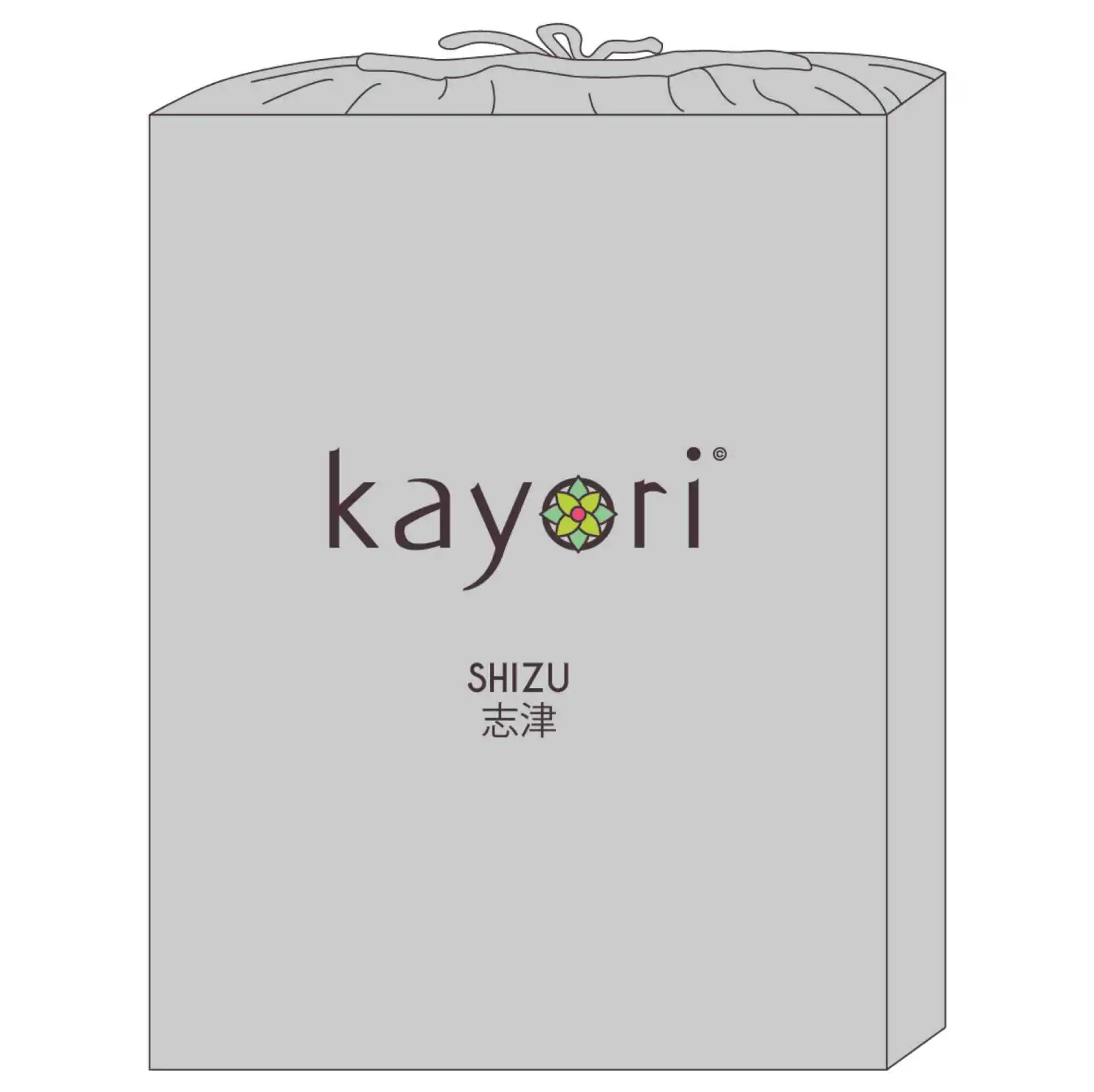 Kayori bio-katoen splittopper hoeslaken (zilvergrijs) - 180x210/220 - Afbeelding 4
