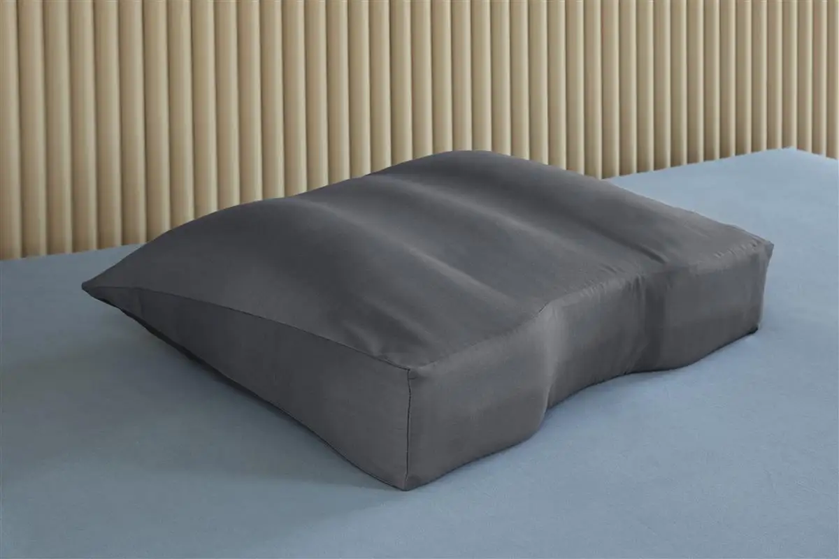 Silvana Support kussensloop Satin antraciet 60x70cm - Green - Larimar - extra stevig - Afbeelding 2