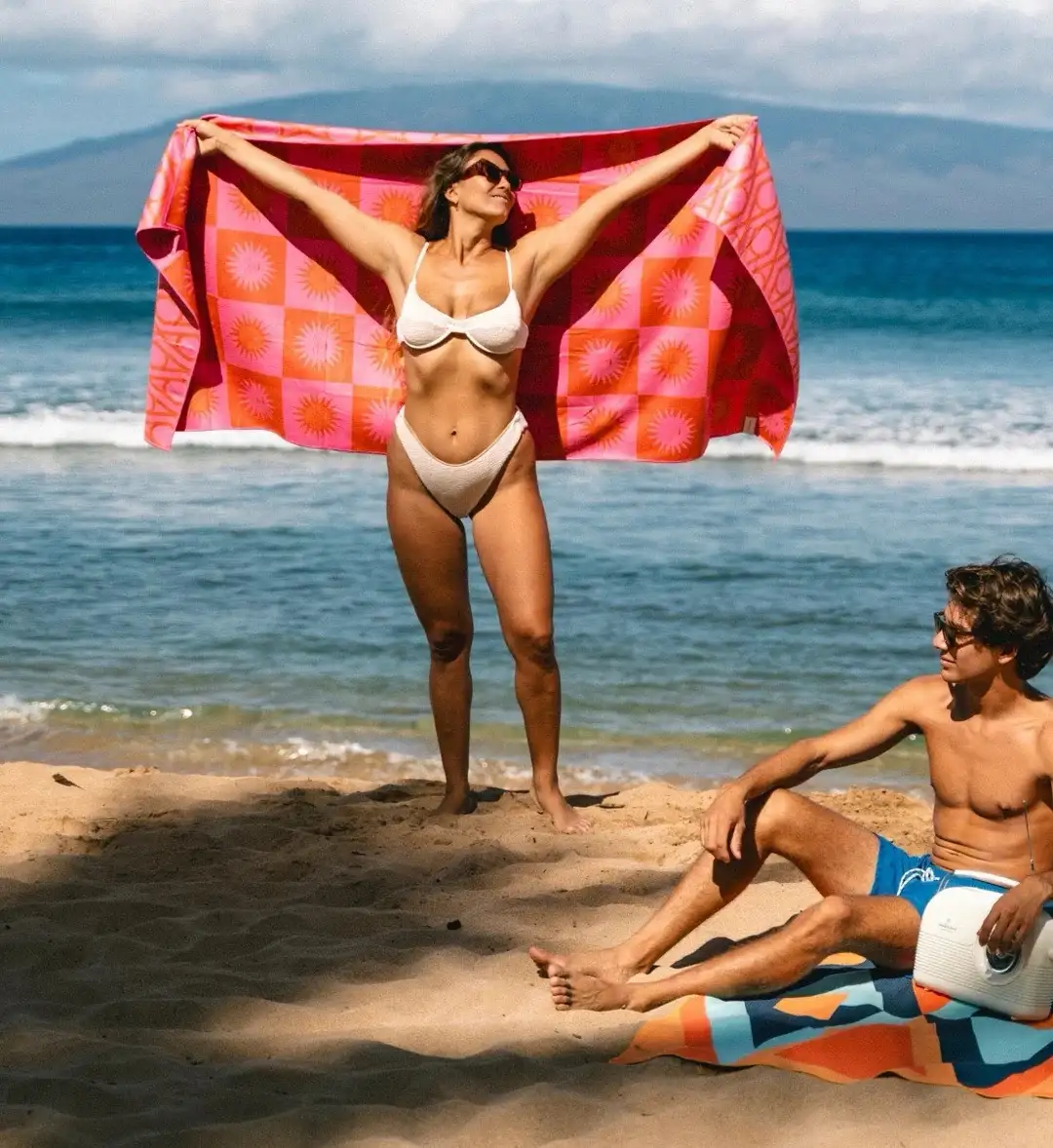 Buvanha reishanddoek Tenerife 200x90cm - Afbeelding 3