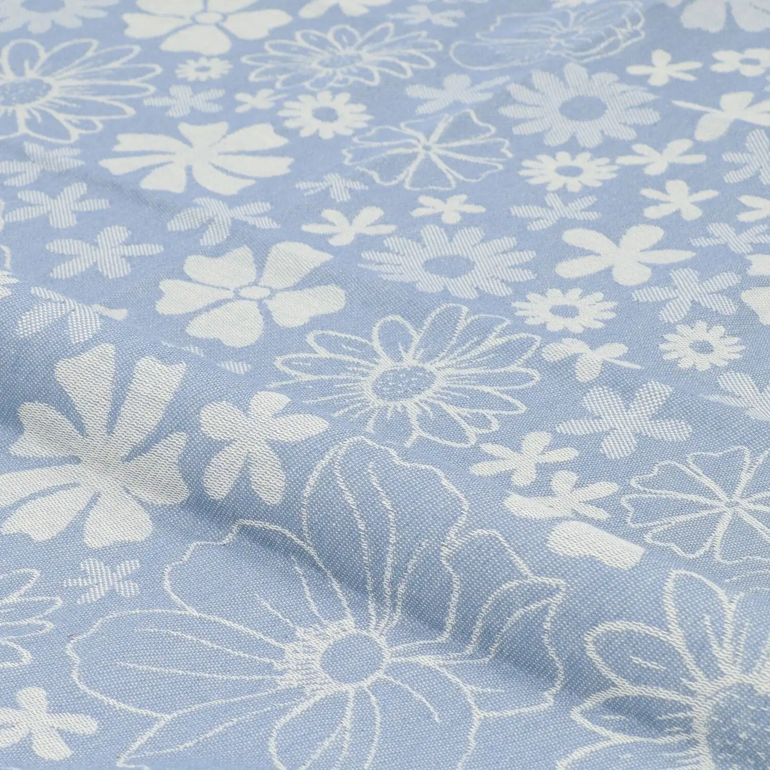 Bunzlau Castle theedoek Flowerbed grey blue - Afbeelding 3