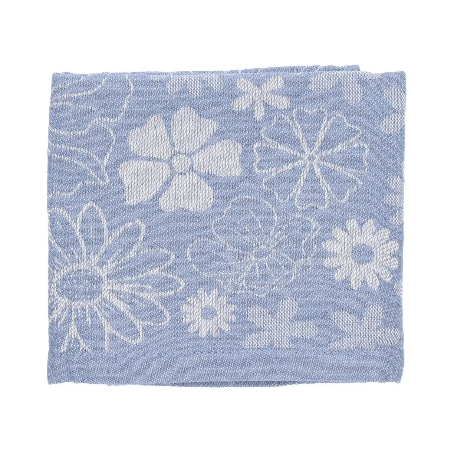 Bunzlau Castle theedoek Flowerbed grey blue - Afbeelding 2