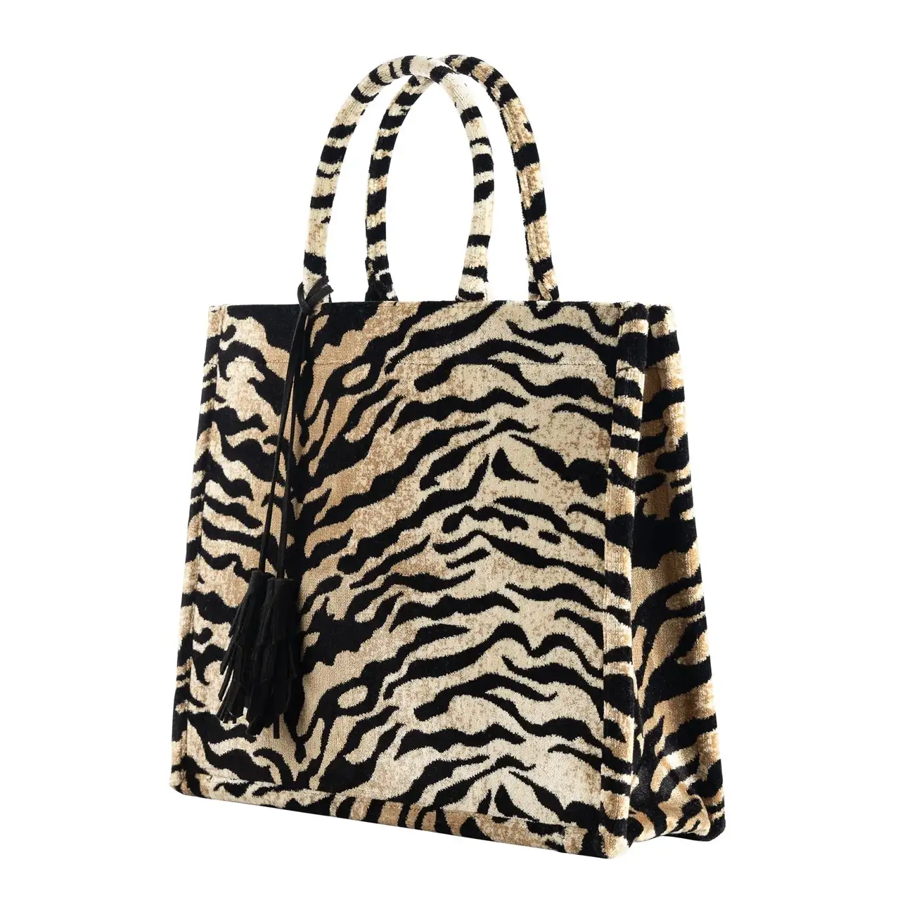 Hoii shopper - tote-bag Eleonora 43x34x13cm pumice stone - Afbeelding 3