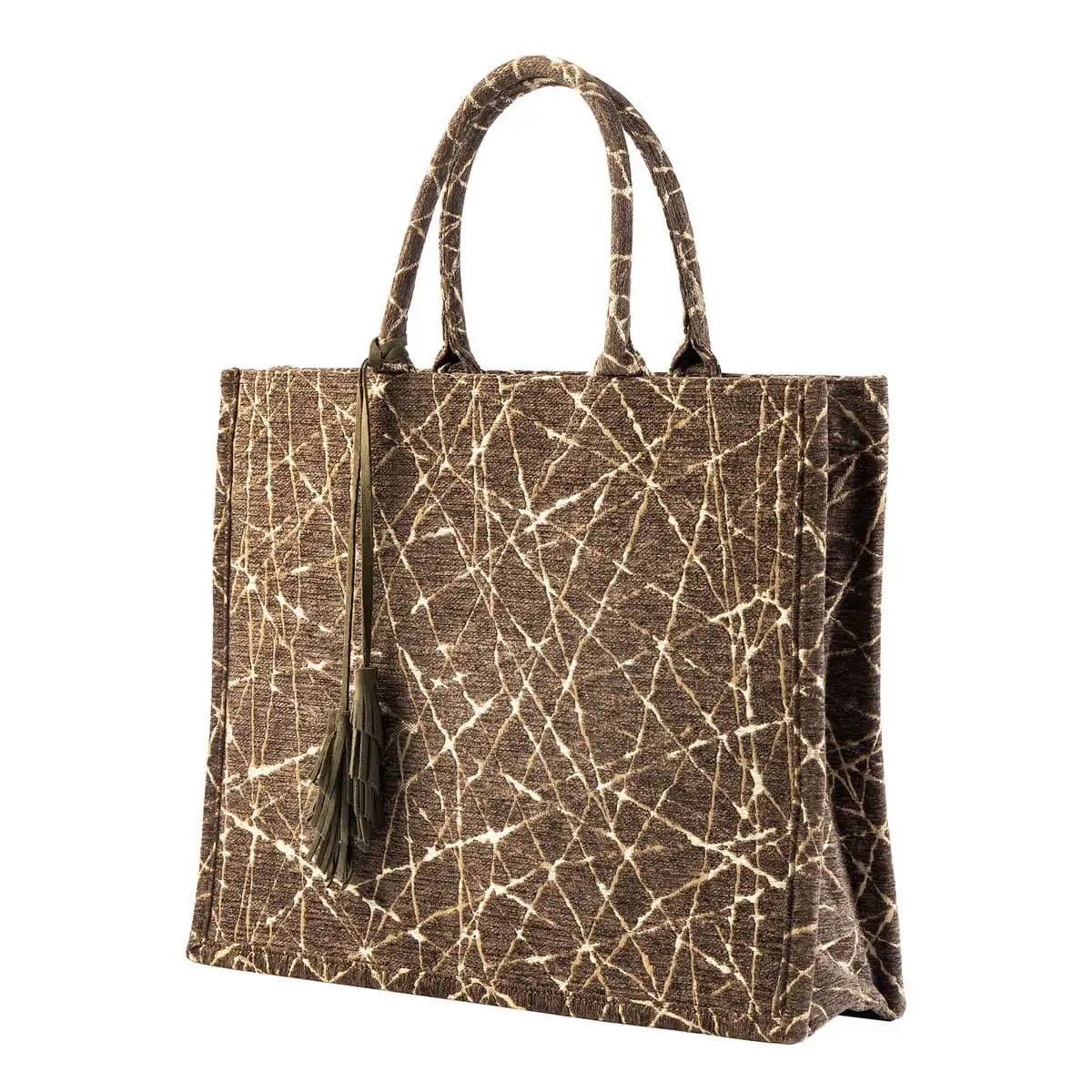 Hoii shopper - tote-bag Odette 43x34x13cm dark olive - Afbeelding 2