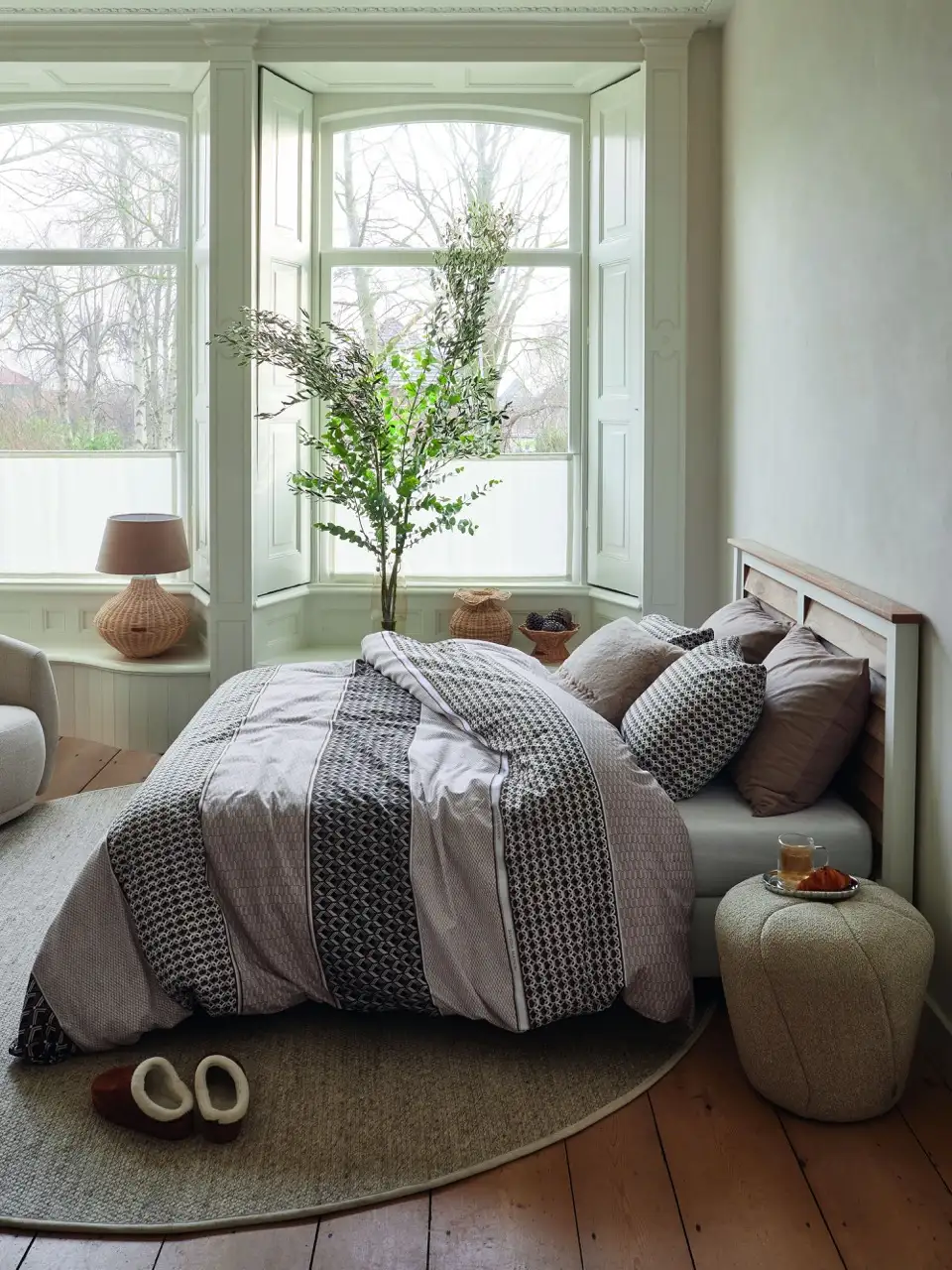 Riviera Maison dekbedovertrek Lawrence brown - 2-persoons 200x200/220cm + 2 slopen - Afbeelding 3