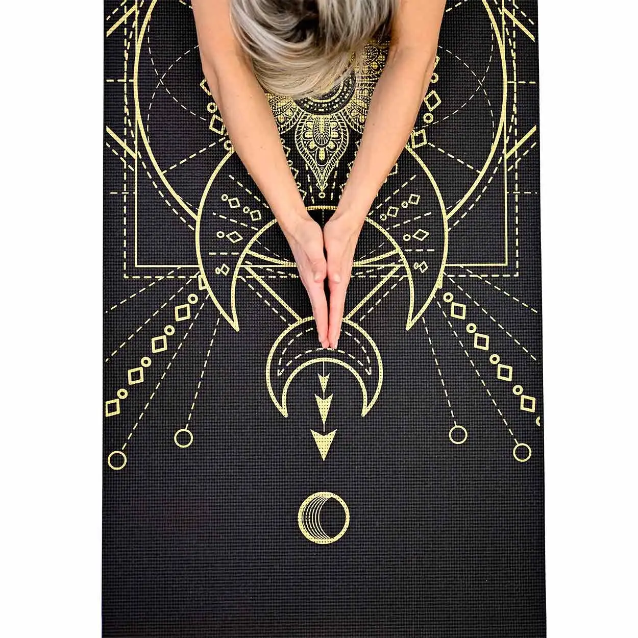 Love Generation yogamat - Sacred print - zwart 6mm - Afbeelding 4