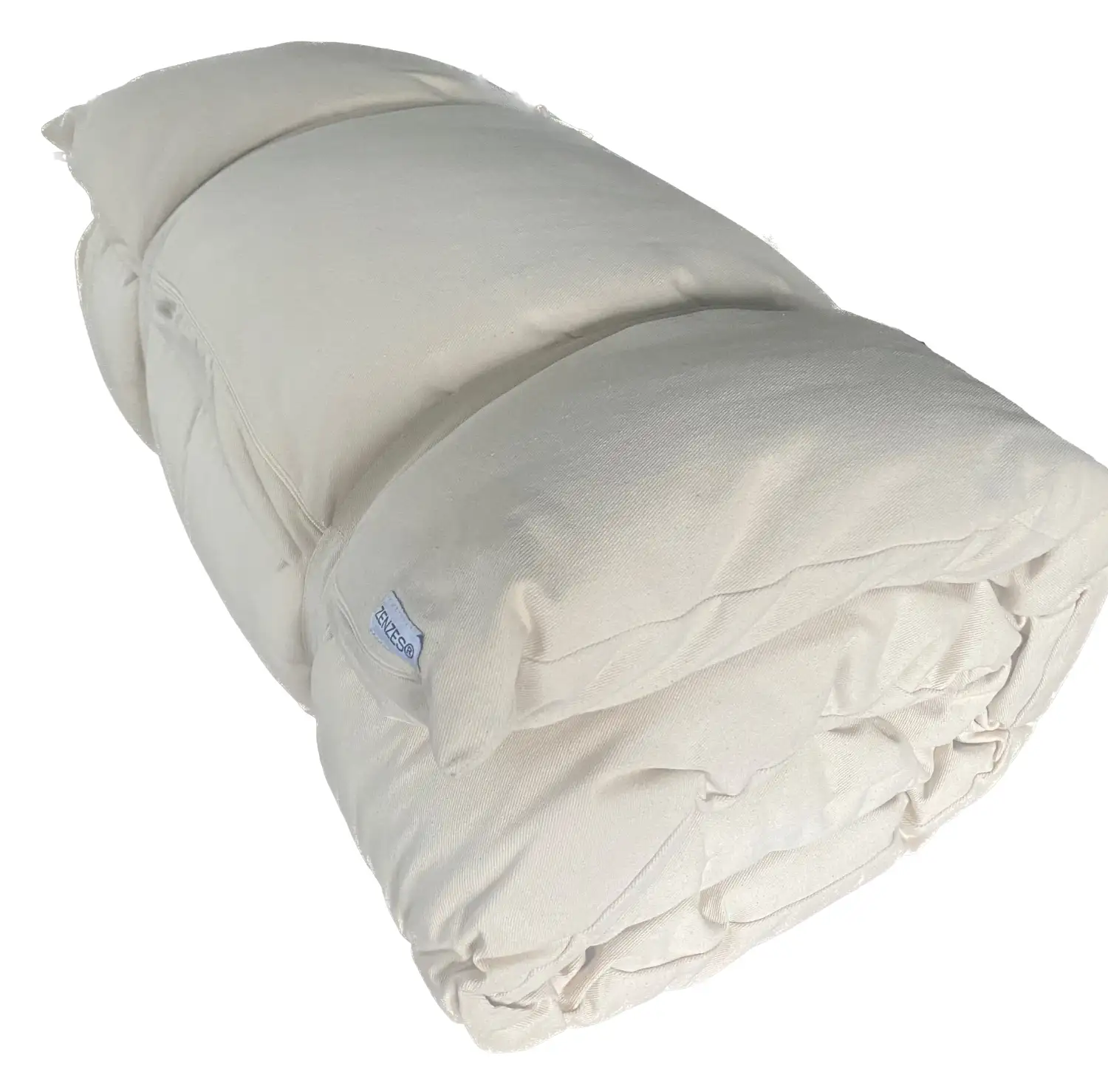 ZENZES® Pro Eco yoga matras Zabuton XL 185x70cm ecru - Afbeelding 2