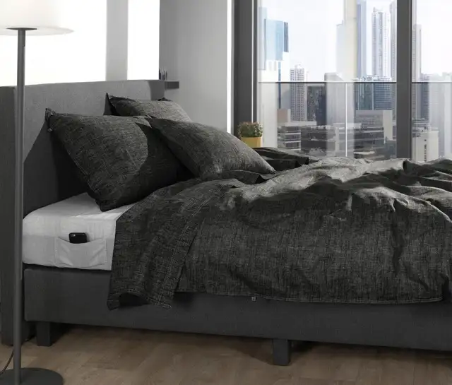 Zo! Home kussensloop Lino 60x70cm (midnight black) - Afbeelding 2