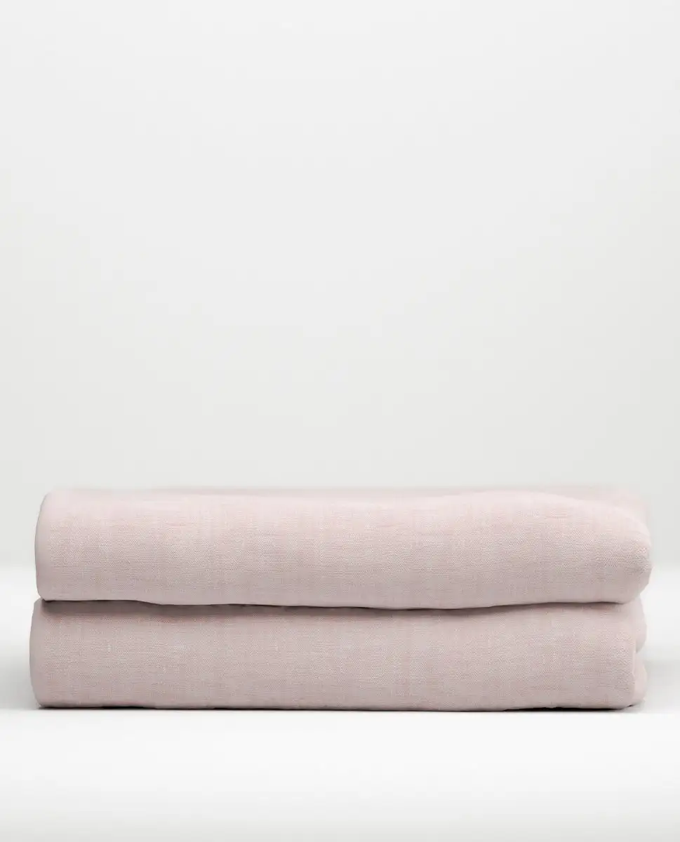 Zo! Home laken Lino 270x290cm (Shell Nude) - Afbeelding 3