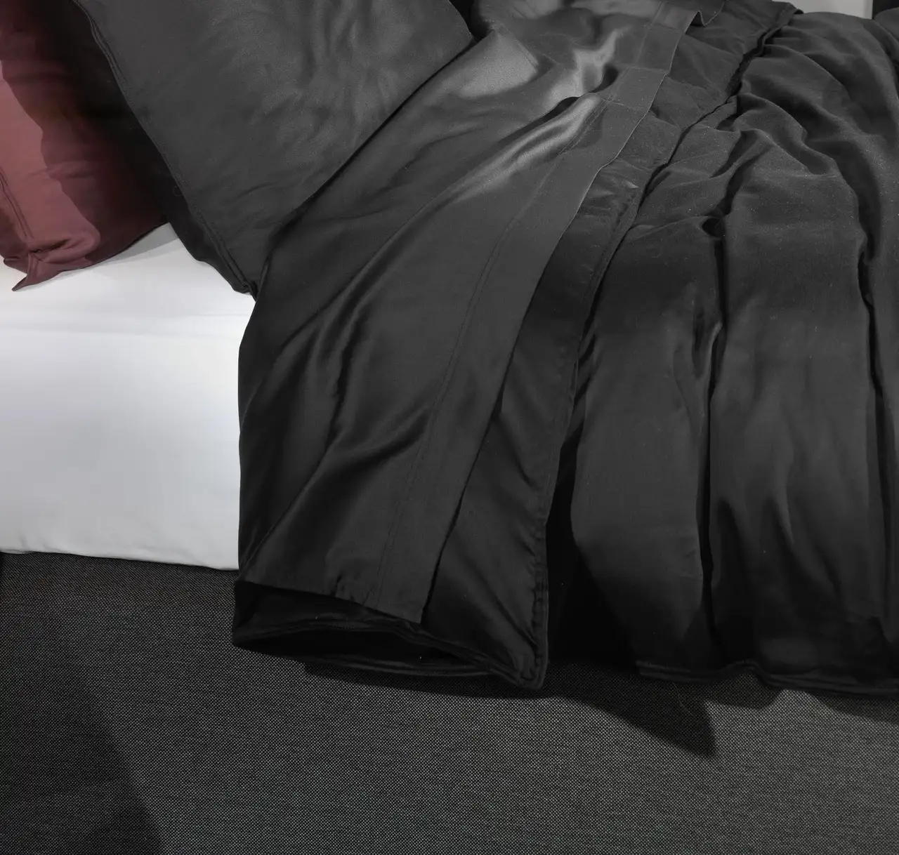 Zo! Home laken Satinado 160x290cm satijn night black - Afbeelding 2