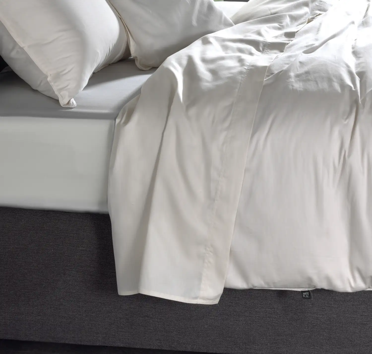 Zo! Home laken Satinado 160x290cm (satijn, off-white) - Afbeelding 3