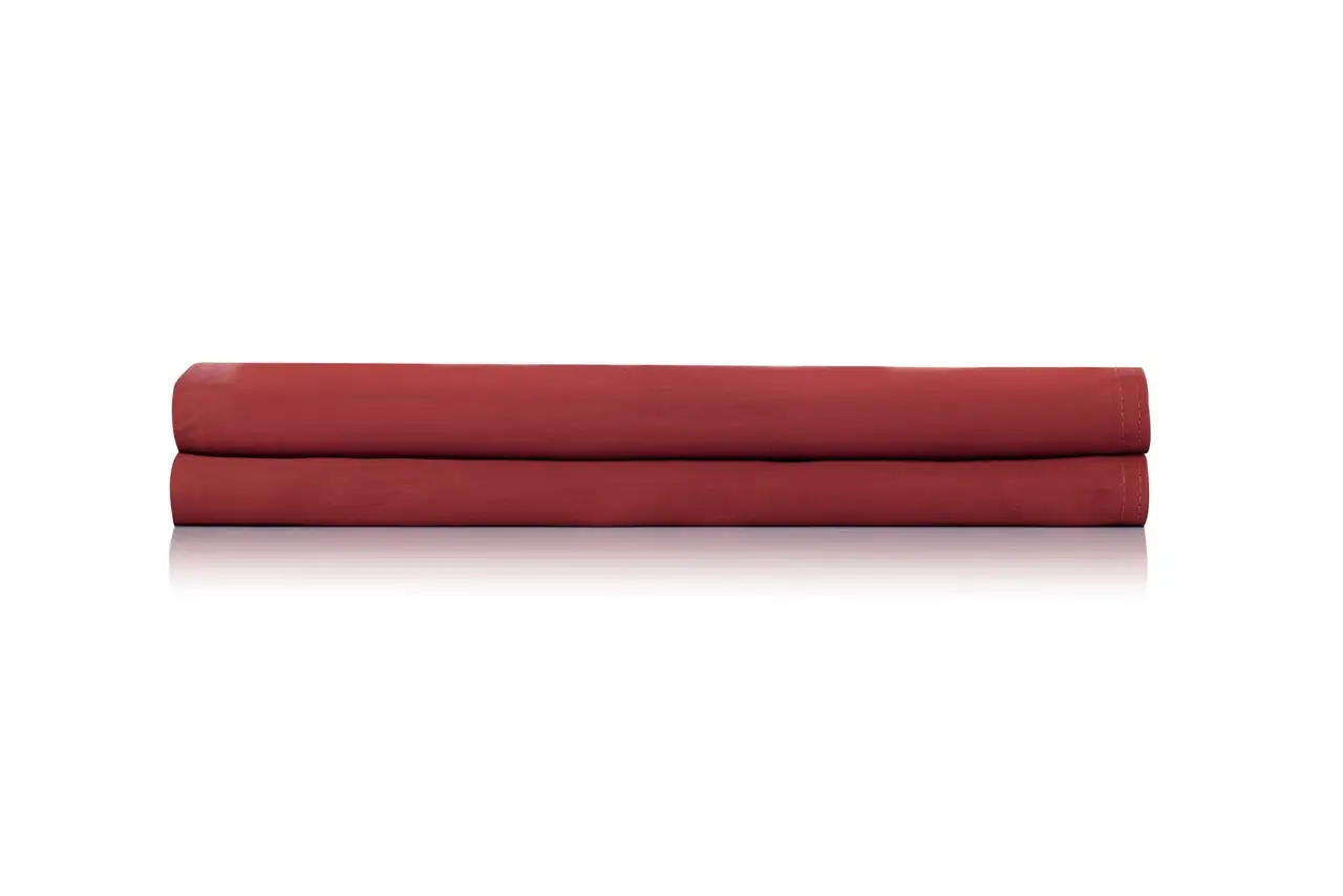 Zo! Home laken Satinado 160x290cm satijn spicy red - Afbeelding 2
