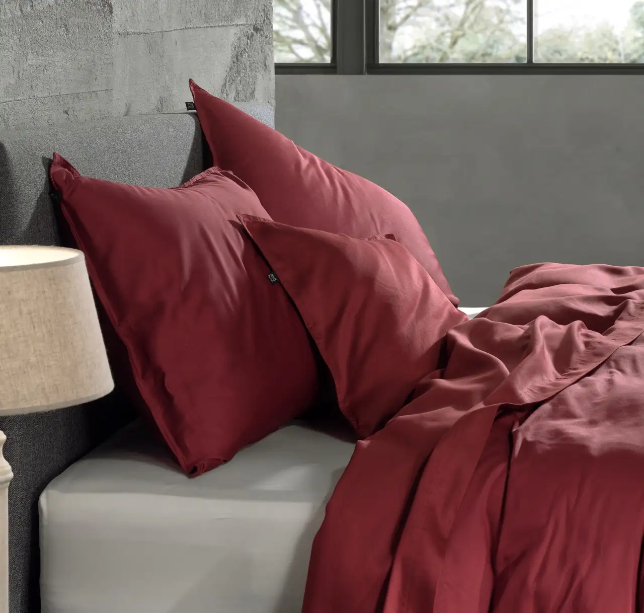 Zo! Home kussenslopen Satinado 2-pack satijn spicy red - Afbeelding 2