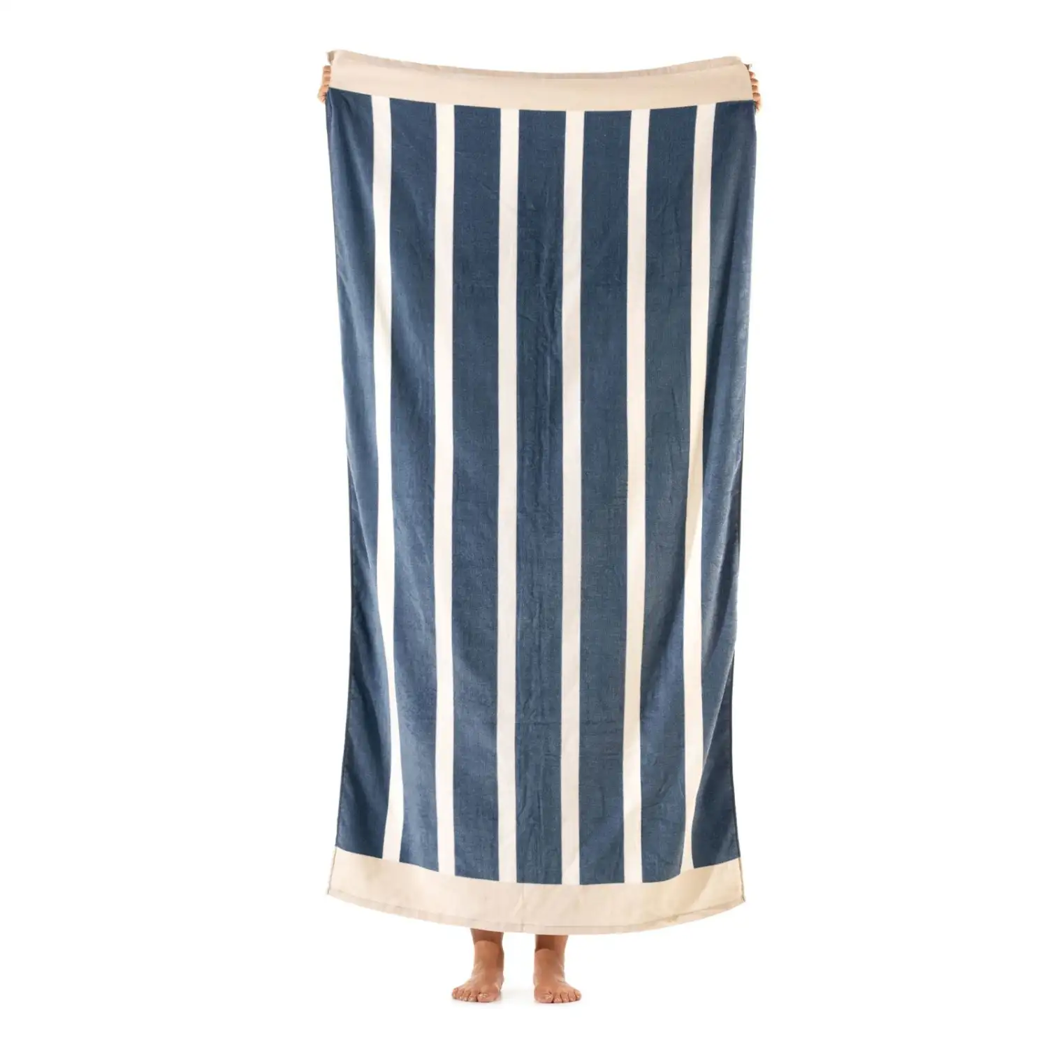 Textino strandlaken Sorrento 90x180cm blue fushion - Afbeelding 2