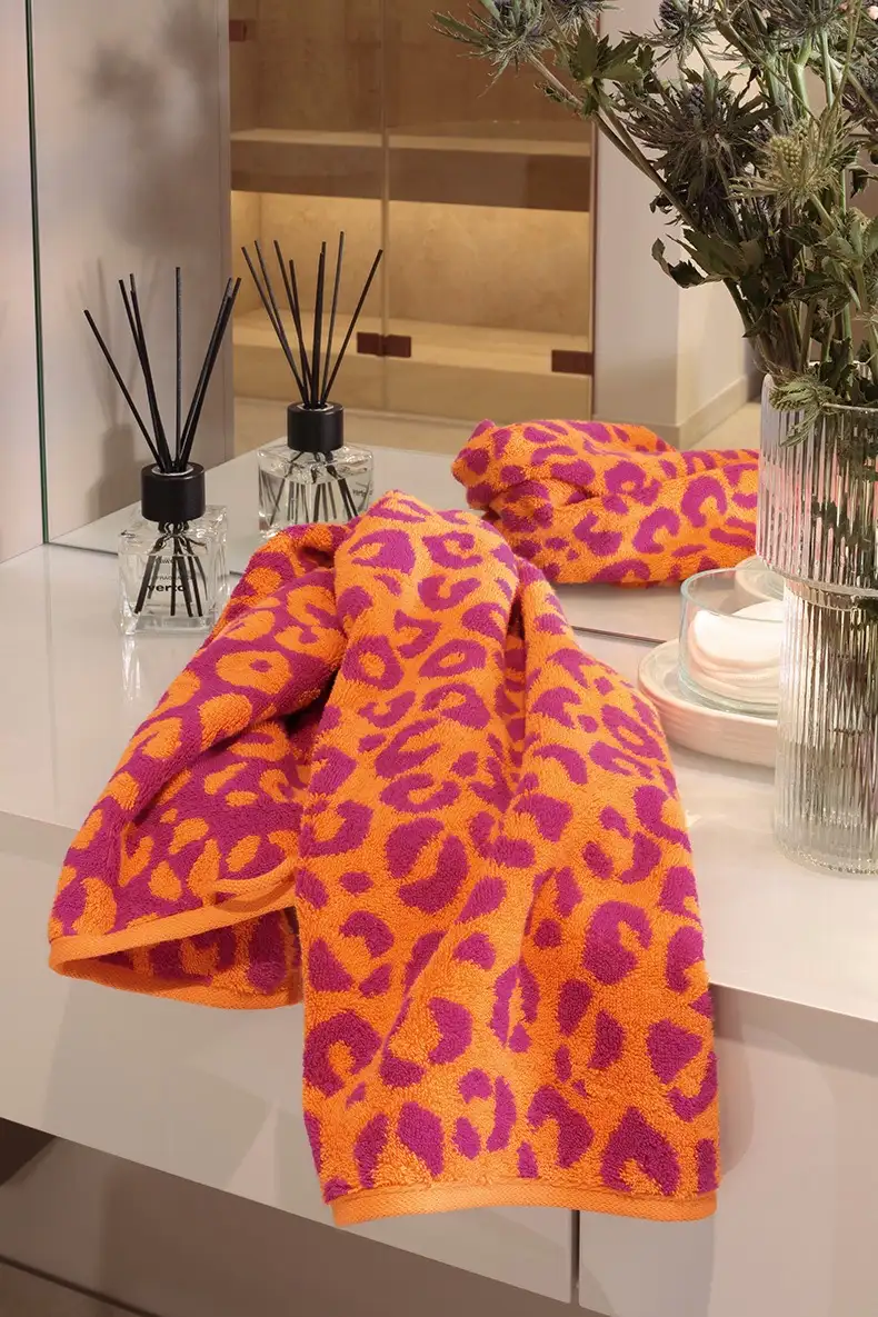 Cawö gastendoek Leo 30x50cm 540 pink - Afbeelding 2