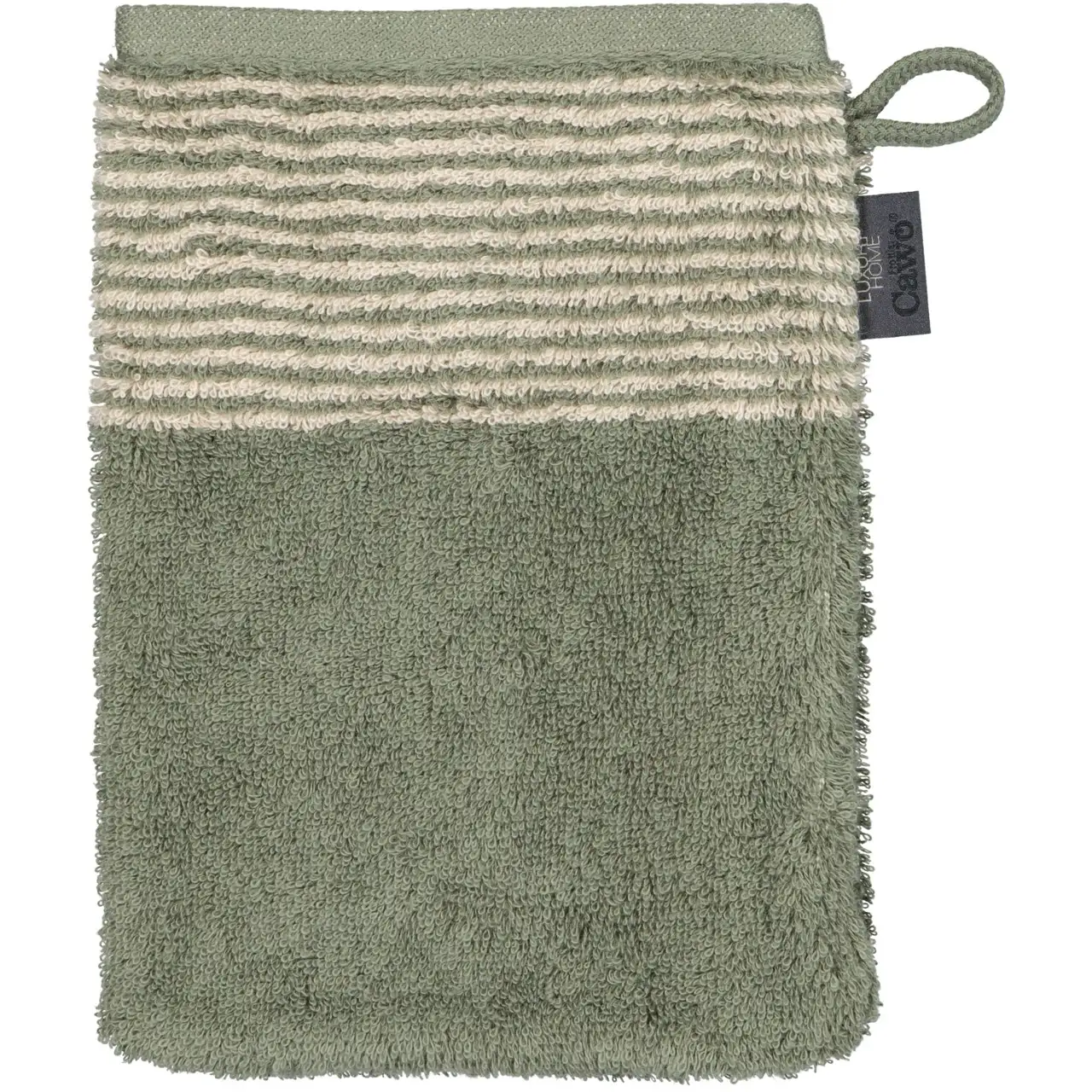 Cawö badserie Luxury Home Two-Tone 590 field - Gastendoek 30x50cm - Afbeelding 4