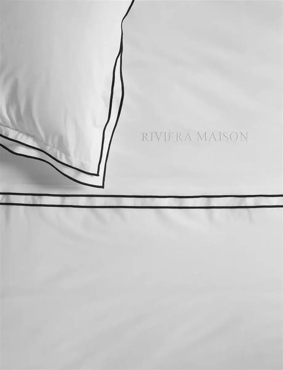 Riviera Maison dekbedovertrek Salute white - 1-persoons 140x200/220cm + 1 sloop - Afbeelding 5