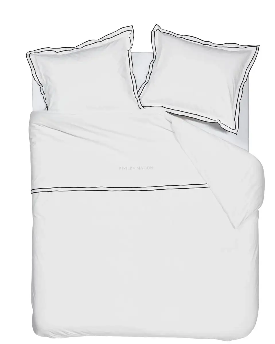 Riviera Maison dekbedovertrek Salute white - 1-persoons 140x200/220cm + 1 sloop - Afbeelding 4