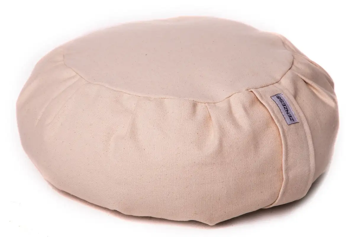 ZENZES® Pro Eco meditatiekussen Zafu 40x9cm (ecru)