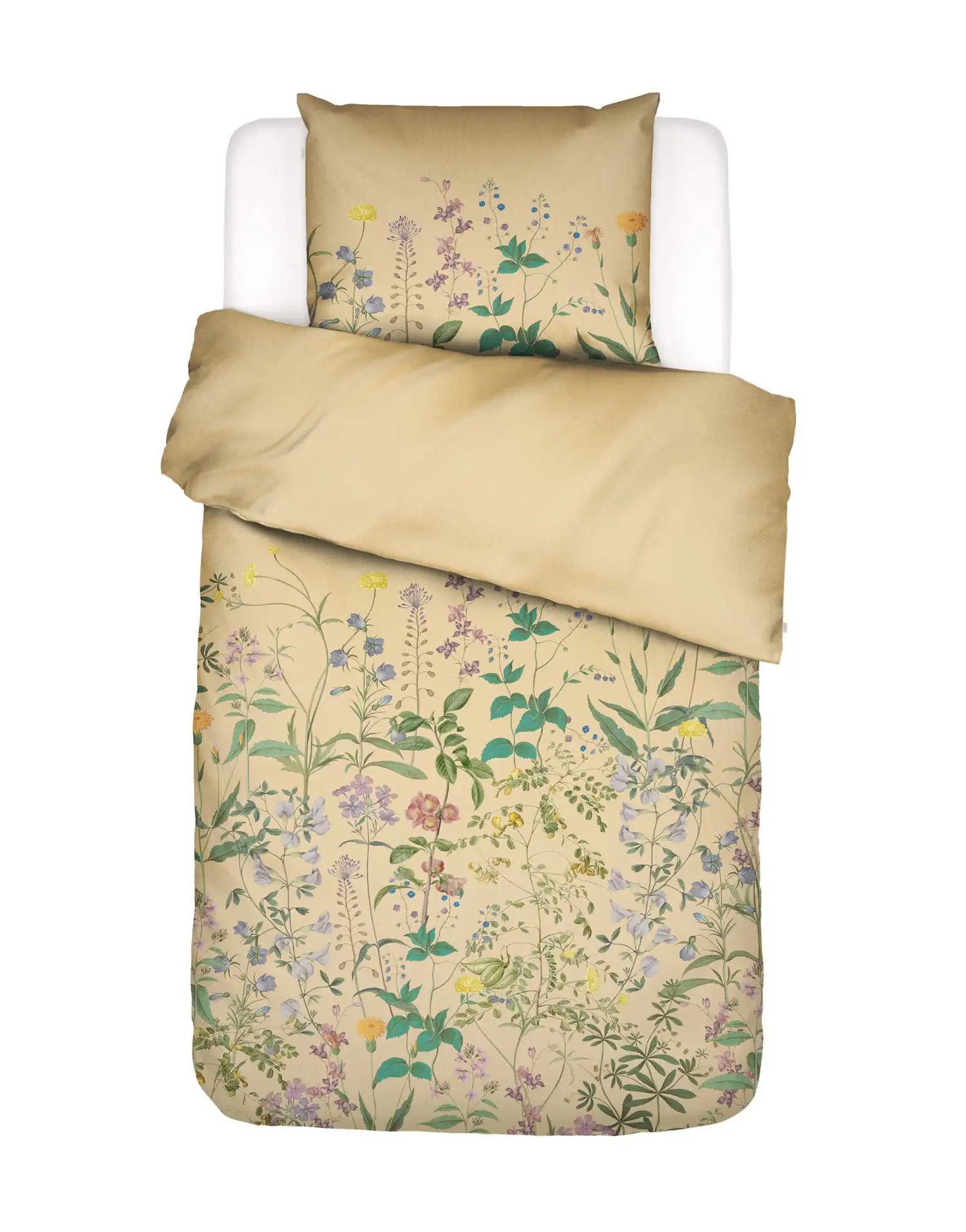 Essenza dekbedovertrek Augustina bio-satijn yellow - 2-persoons 200x200/220cm + 2 slopen - Afbeelding 5