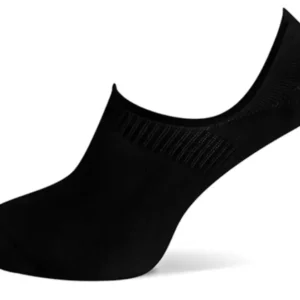 Basset footie invisible bamboo (zwart, 2-pack) - 43/46