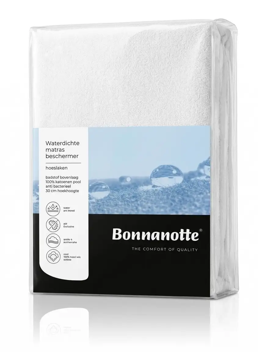 Bonnanotte waterdicht hoeslaken voor normale matras - tot 25cm - 80x200