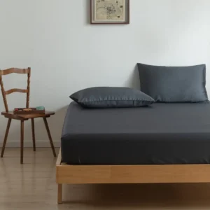 Boomba Bamboo premium hoeslaken space blue 35cm - 80x200