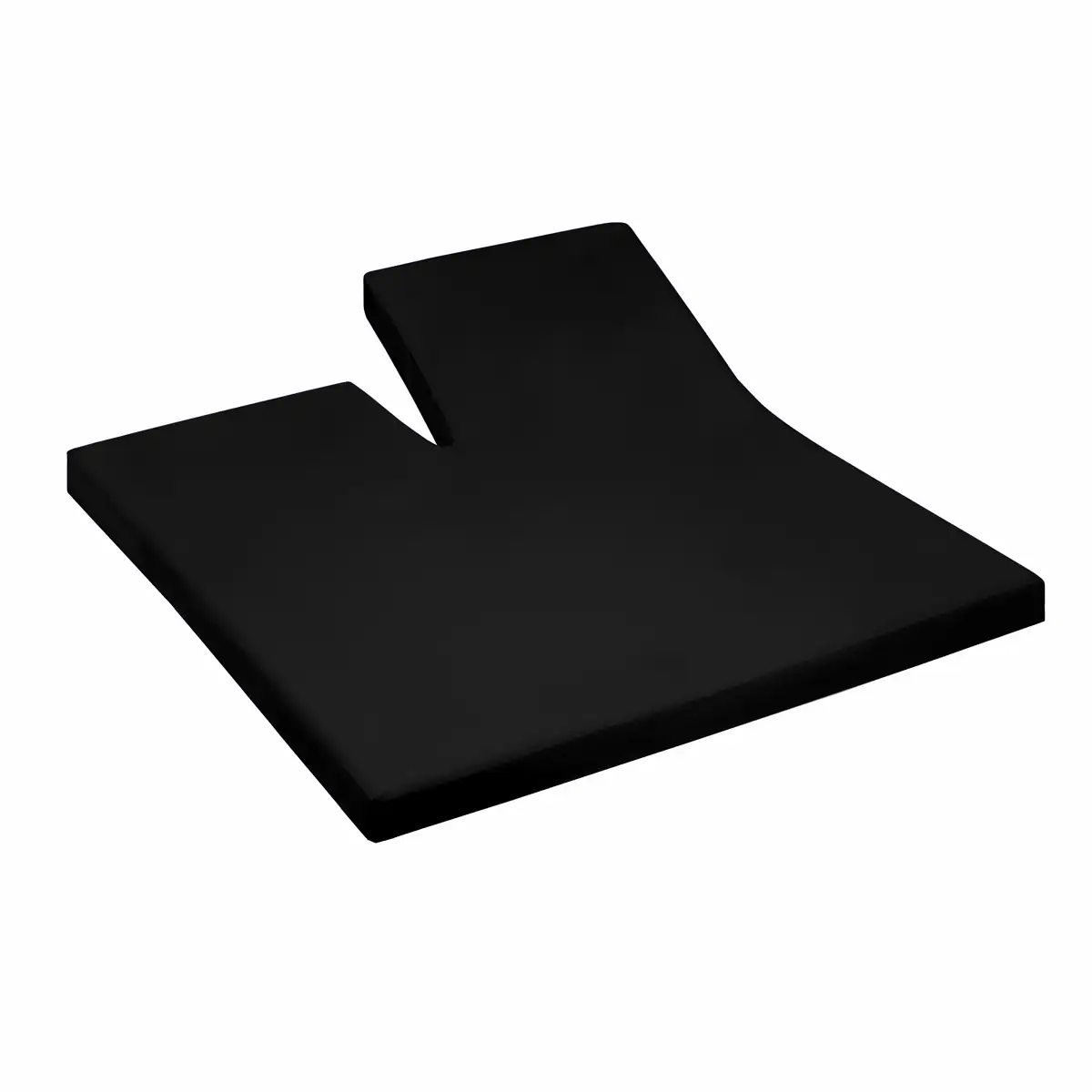 Briljant jersey hoeslaken met split - ook geschikt voor toppers zwart 140x200/210 - 140x200/210