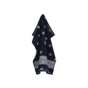 Bunzlau Castle keukendoek Belle Fleur dark blue