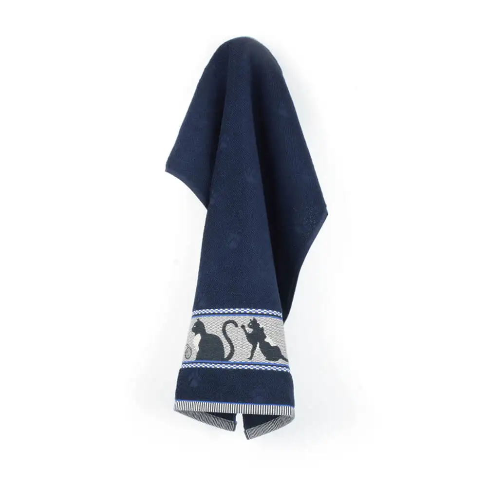 Bunzlau Castle keukendoek Cats donkerblauw
